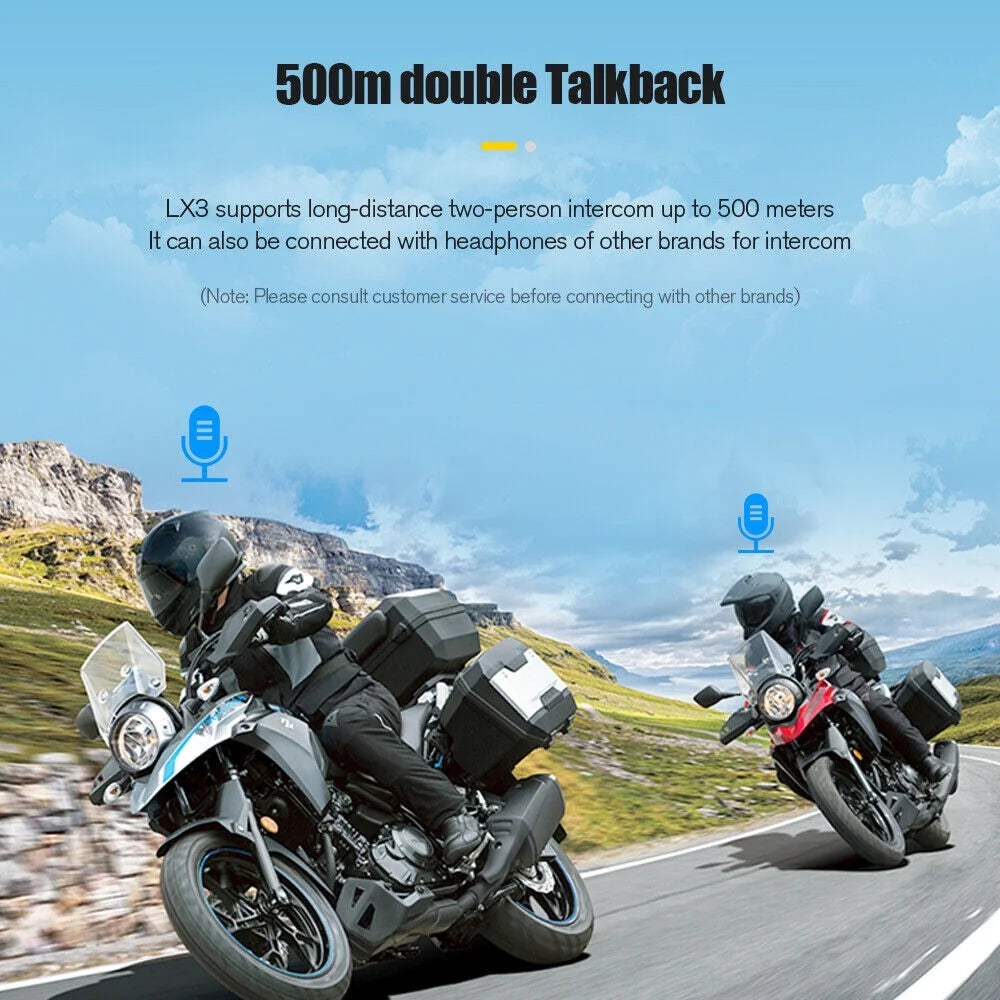 Wireless Bluetooth 5.0 Motorcycle Helmet Headset Speaker and Headphone J31467