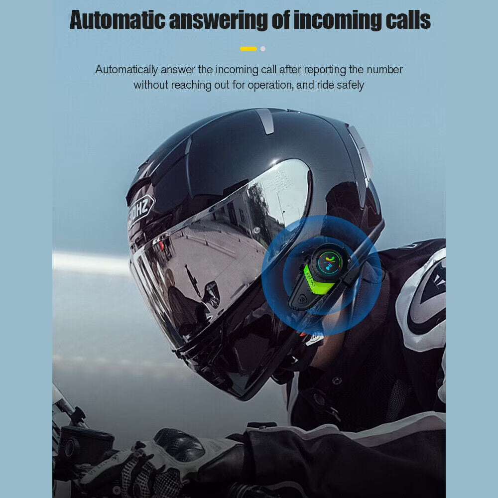 Wireless Bluetooth 5.0 Motorcycle Helmet Headset Speaker and Headphone J31467