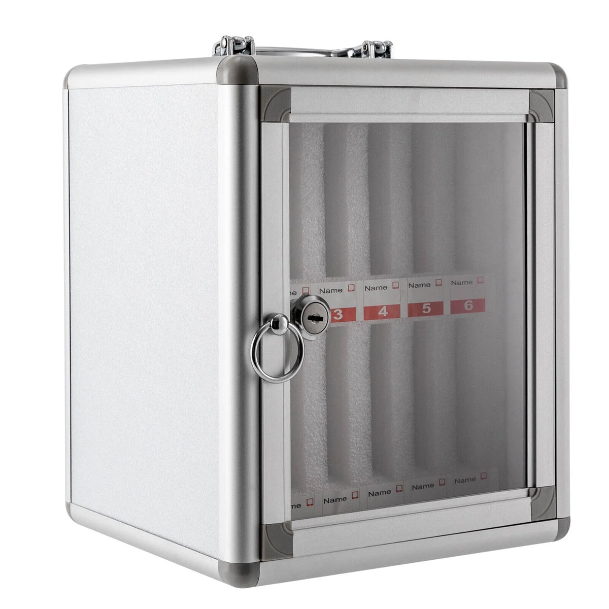 12 Slot Aluminum Alloy Cell Phones Storage Cabinet with Lock R660250