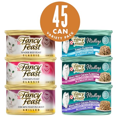 45 Pack 3 oz. Wet Cat Food Variety Pack H686444