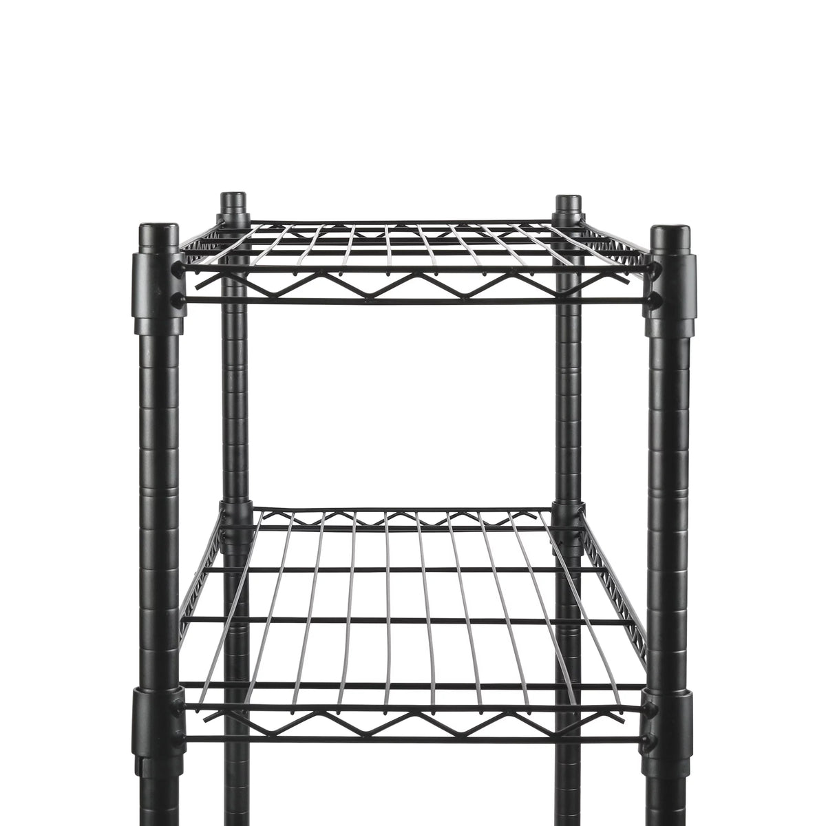 4 Tier Black Wire Shelf Unit N5748