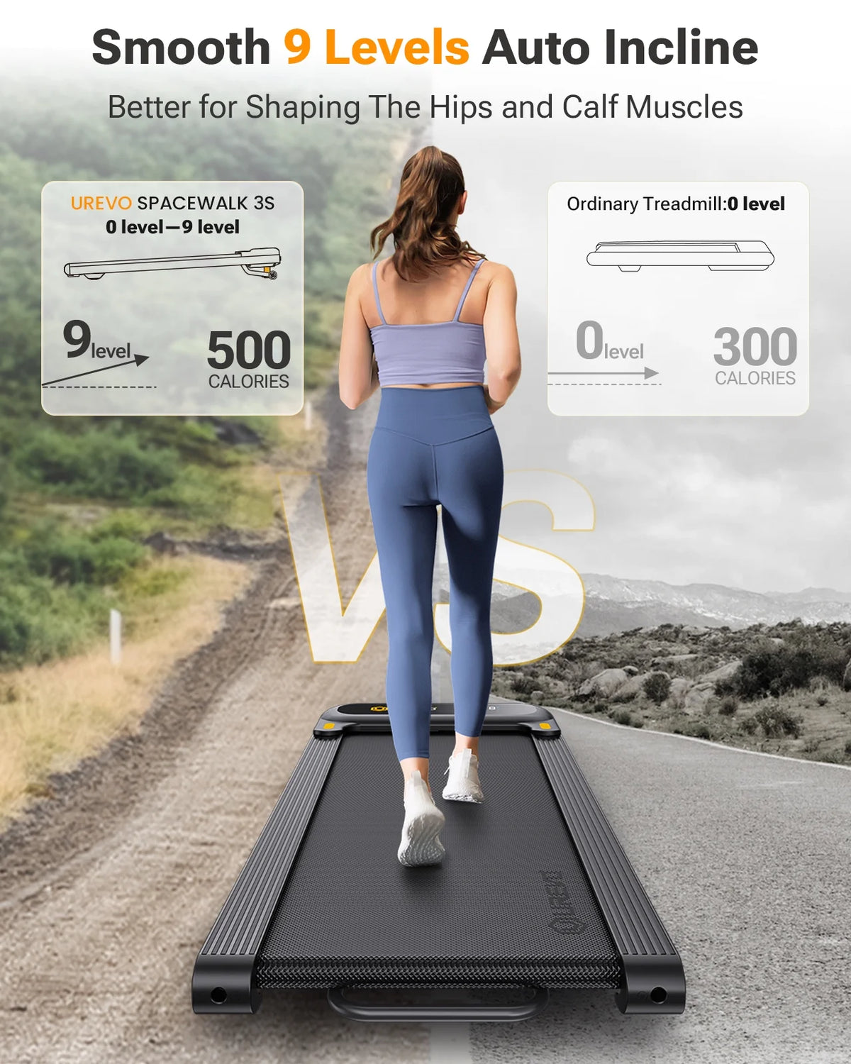 Auto Incline Treadmill with APP & Remote Control K6173