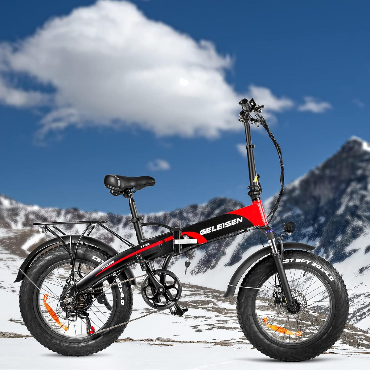 20" 4.0 500W Fat Tire Electric Bike with 48V 14Ah Removable Battery S642559