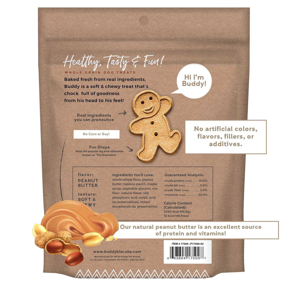 Peanut Butter Soft and Chewy Dog Treats R936690