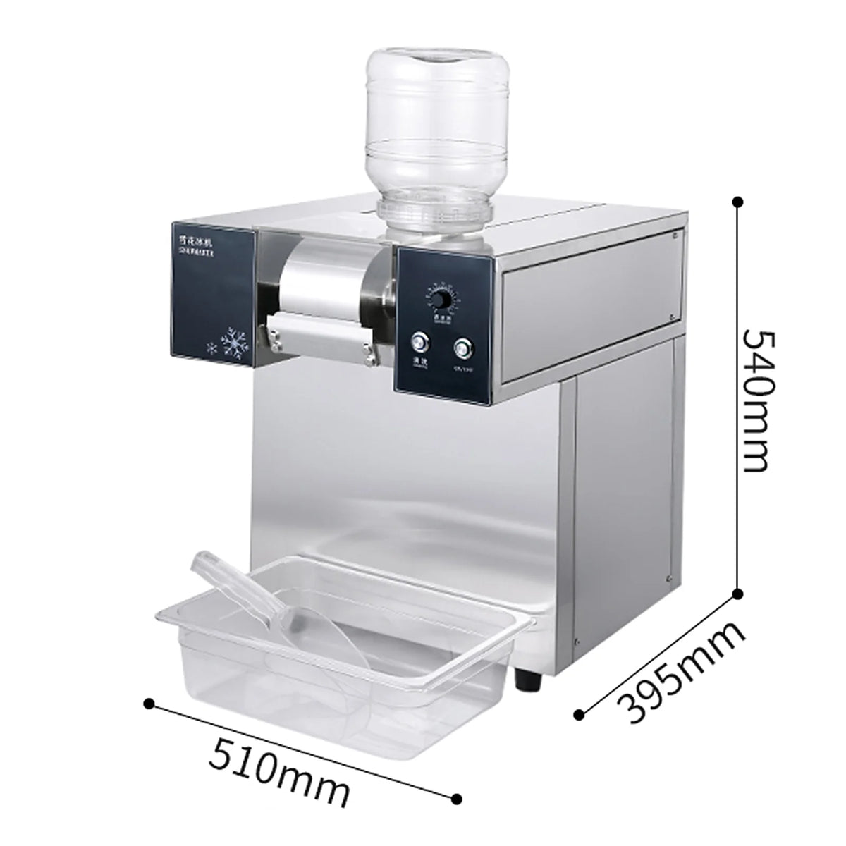 Commercial Snow Flake Ice Shaver 180kgs/Day Water Cooling K93149