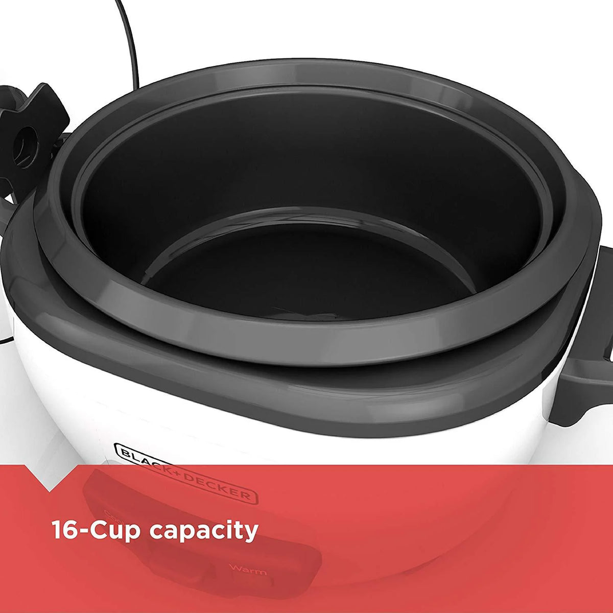 16-Cup Rice Cooker and Food Steamer, White P9575