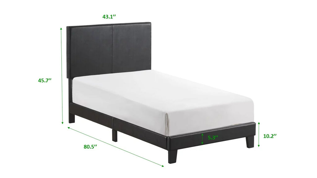 Black Queen Platform Bed I6699