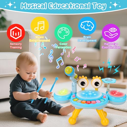 Drum Music Playset with Microphone T42197