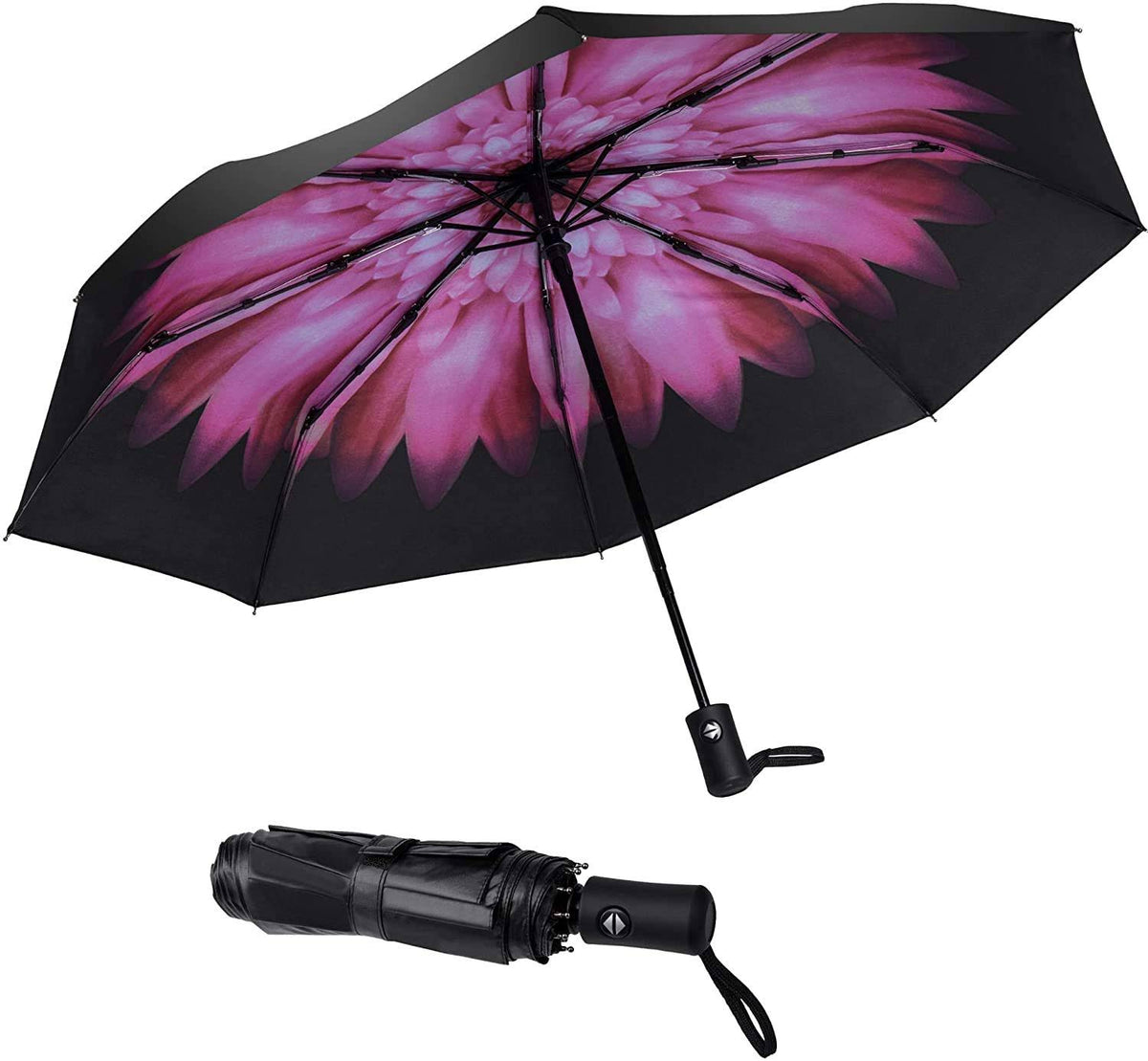 Compact Travel Umbrella Windproof Automatic I910