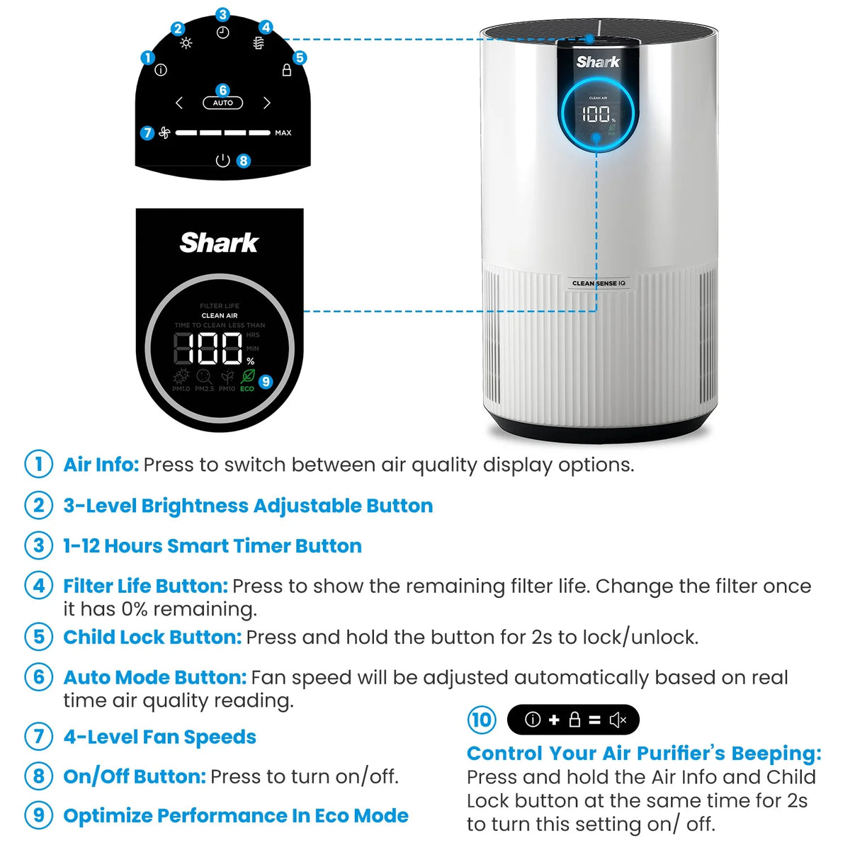 White HEPA Air Purifier O7462