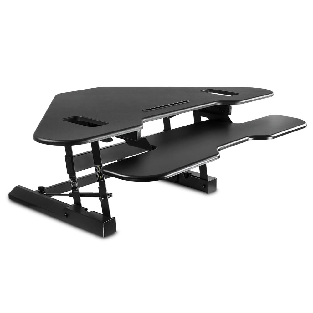 Black Corner Standing Desk Converter W599