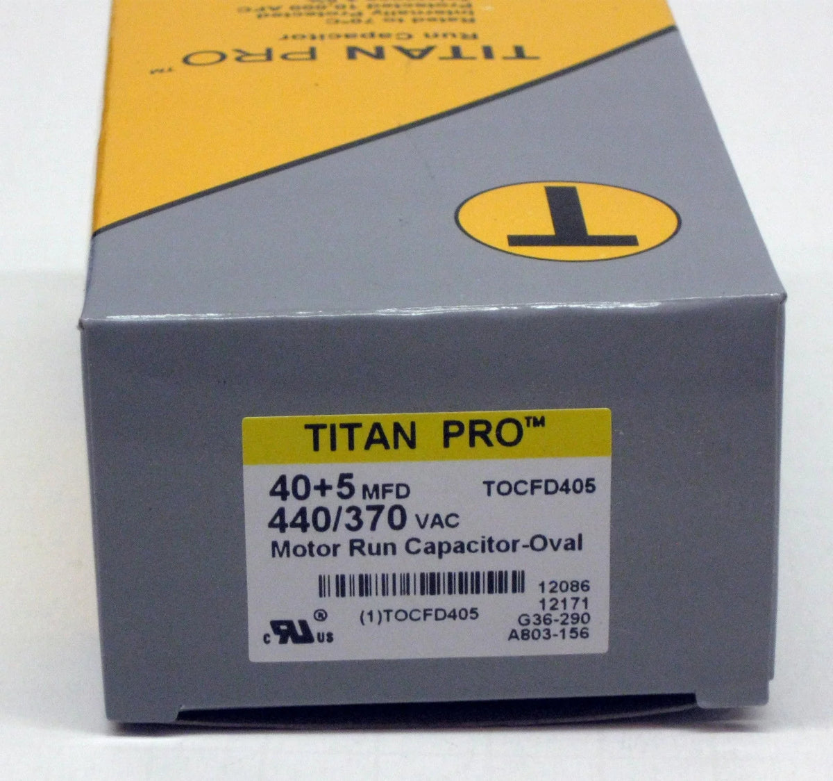 40/5 MFD/UF 440/370 Volts Oval Motor Run Capacitor P361