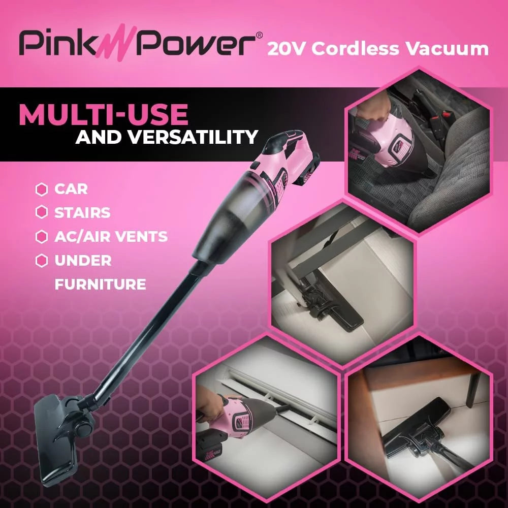 Pink Cordless Vacuum Cleaner G9550