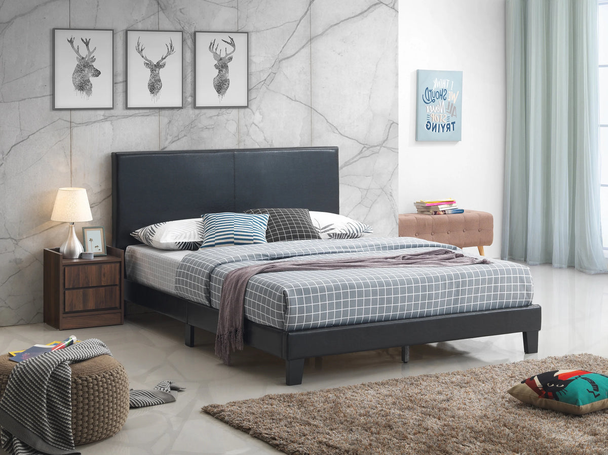 Black Queen Platform Bed I6699