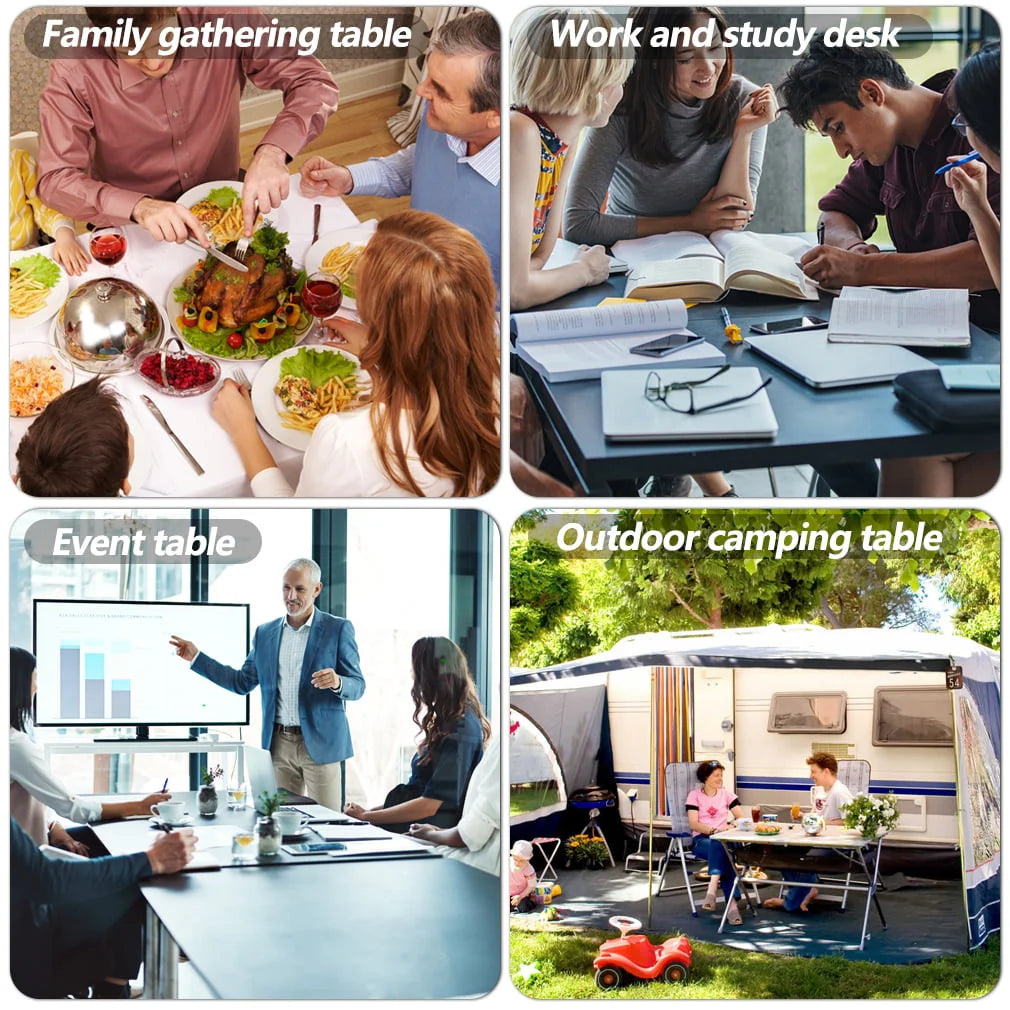 6ft Folding Plastic Table with Carrying Handle O83215