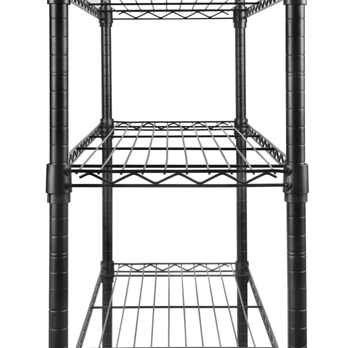 4 Tier Black Wire Shelf Unit N5748