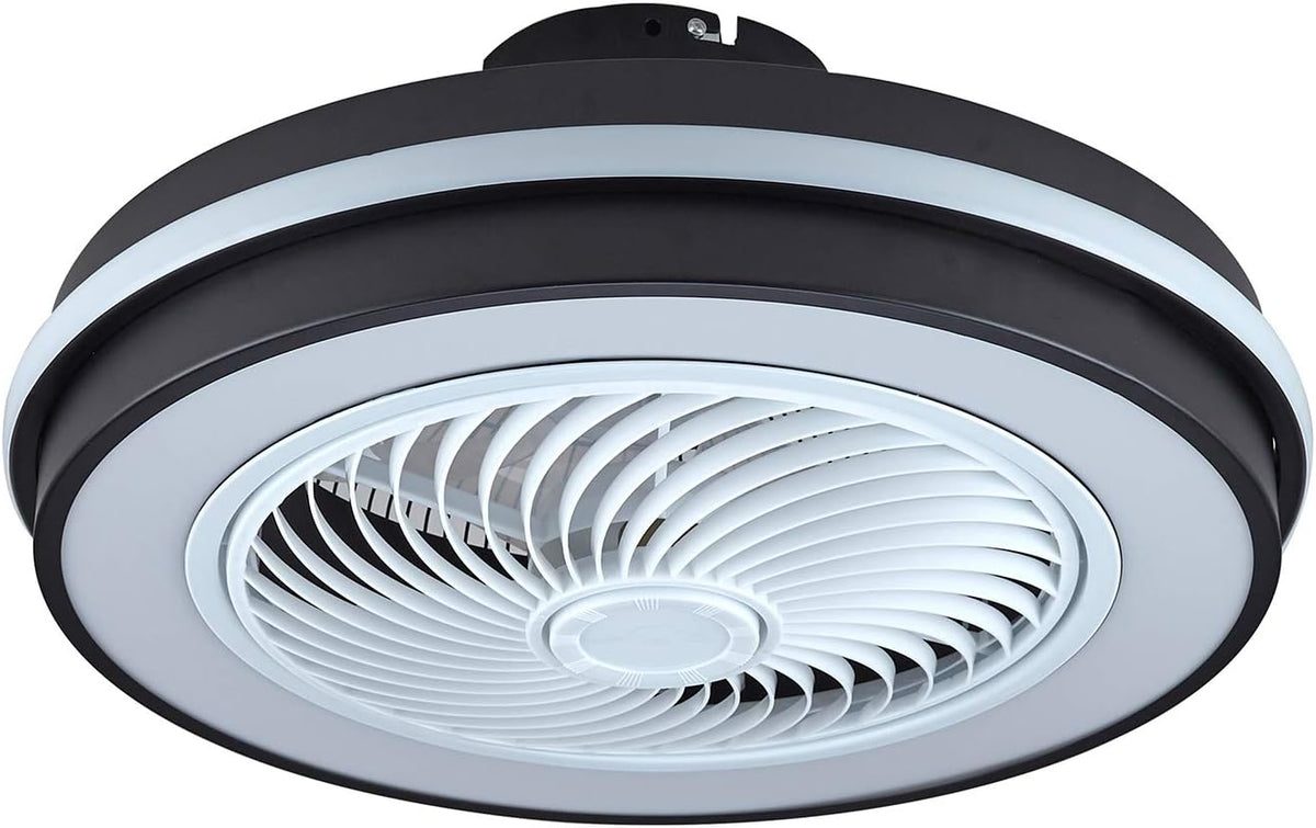 Modern LED Low Profile Ceiling Fan with Light and Remote R653