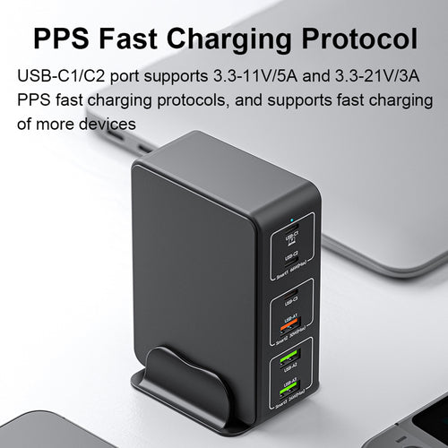 120W USB C 6-Port Charging Station J93297