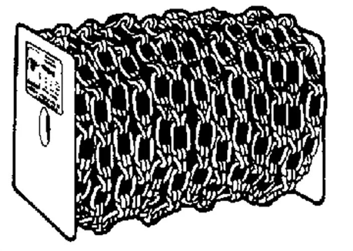 Straight Link Coil Chain 50' Electro-Galvanized E8818