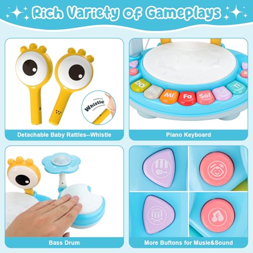 Drum Music Playset with Microphone T42197