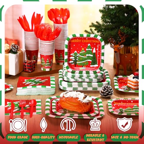 350 Pcs Disposable Paper Plates and Napkins Set Z5756