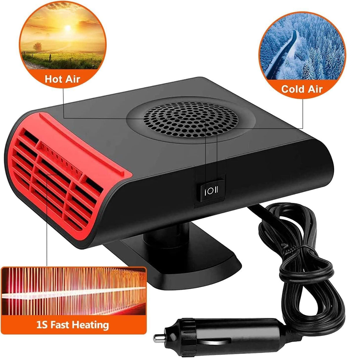12V Portable Car Heater Defroster H495
