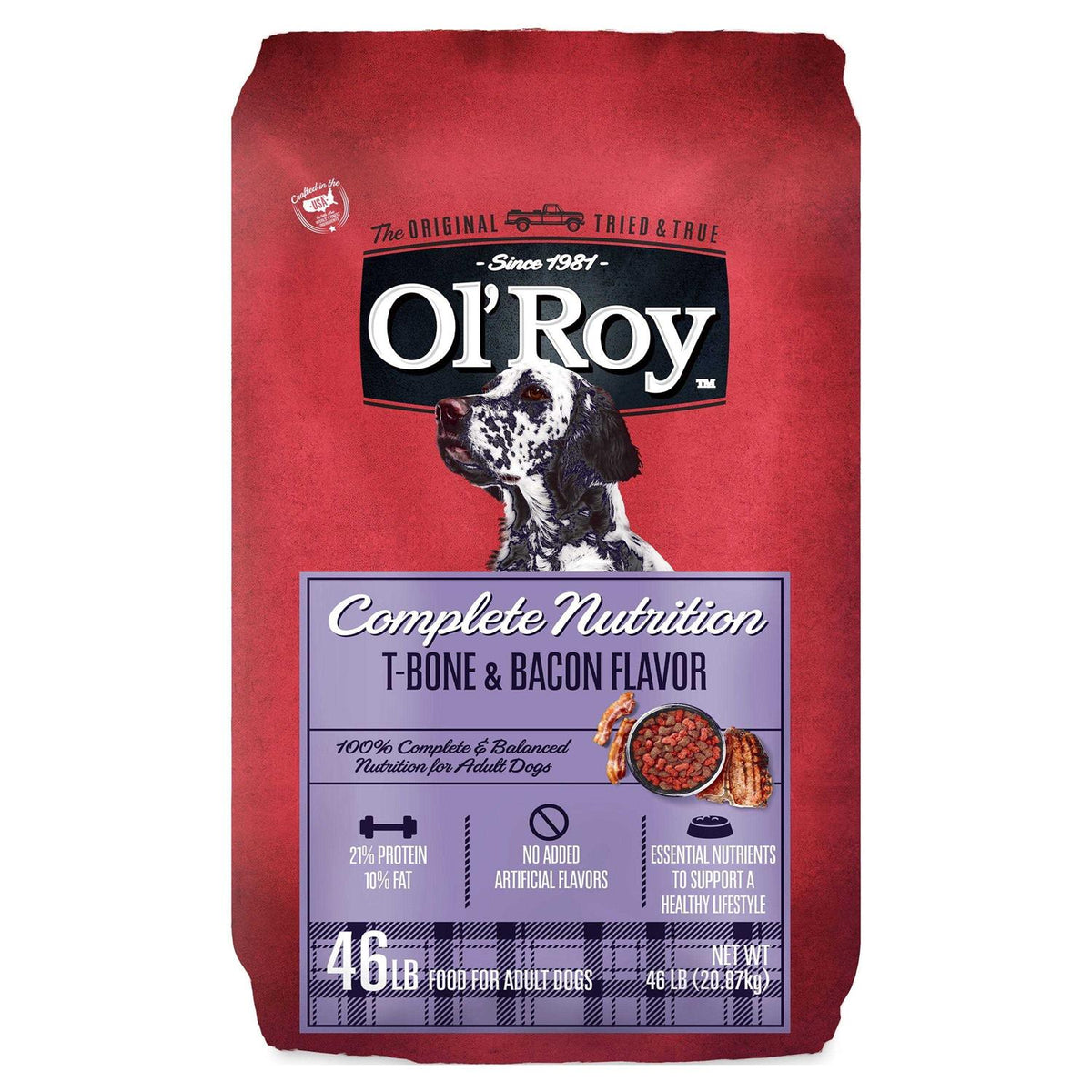T-Bone & Bacon Flavor Dry Dog Food D9372