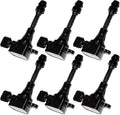 Set of 6 Ignition Coil Pack Compatible with Nissan Altima Maxima Murano Pathfinder Quest Infiniti I35 QX4 Suzuki 3.5L V6 Replacement F32968