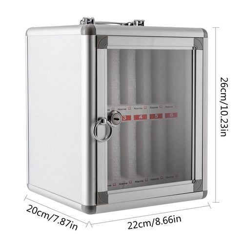 12 Slot Aluminum Alloy Cell Phones Storage Cabinet with Lock R660250