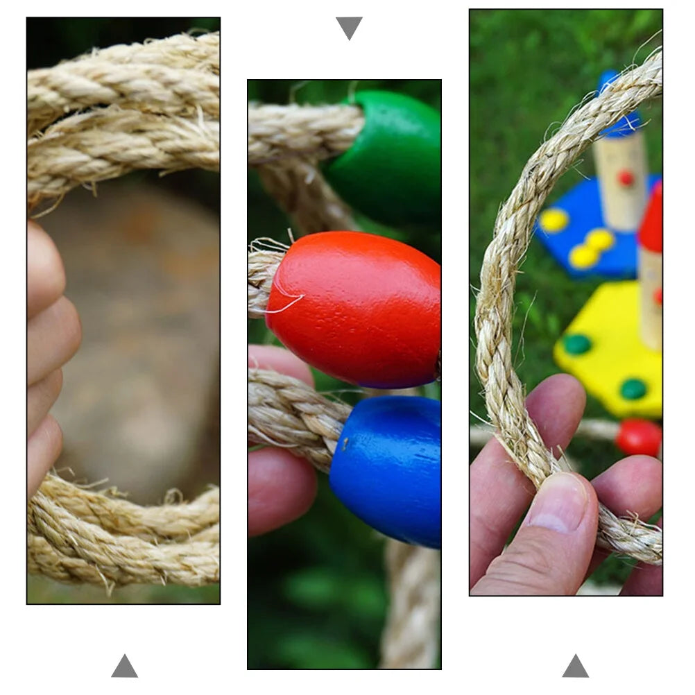 Natural Rope Throwing Ring Toys R1078