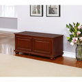 Traditional Cedar Storage Chest, Rich Cherry Finish V80481