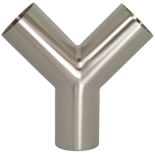 Polished Weld True Y Sanitary Fitting F224