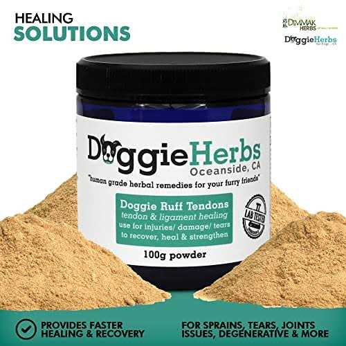 All Natural Human Grade Dog Ligament and Tendon Supplement Powder Herbal Blend 100g I62745