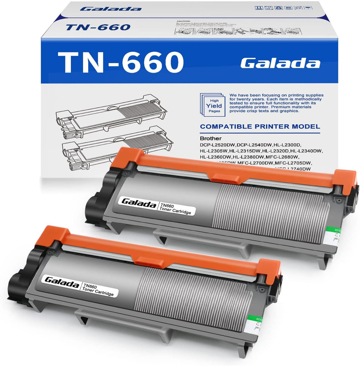 Compatible Toner Cartridge Replacement 2 Pack B152108