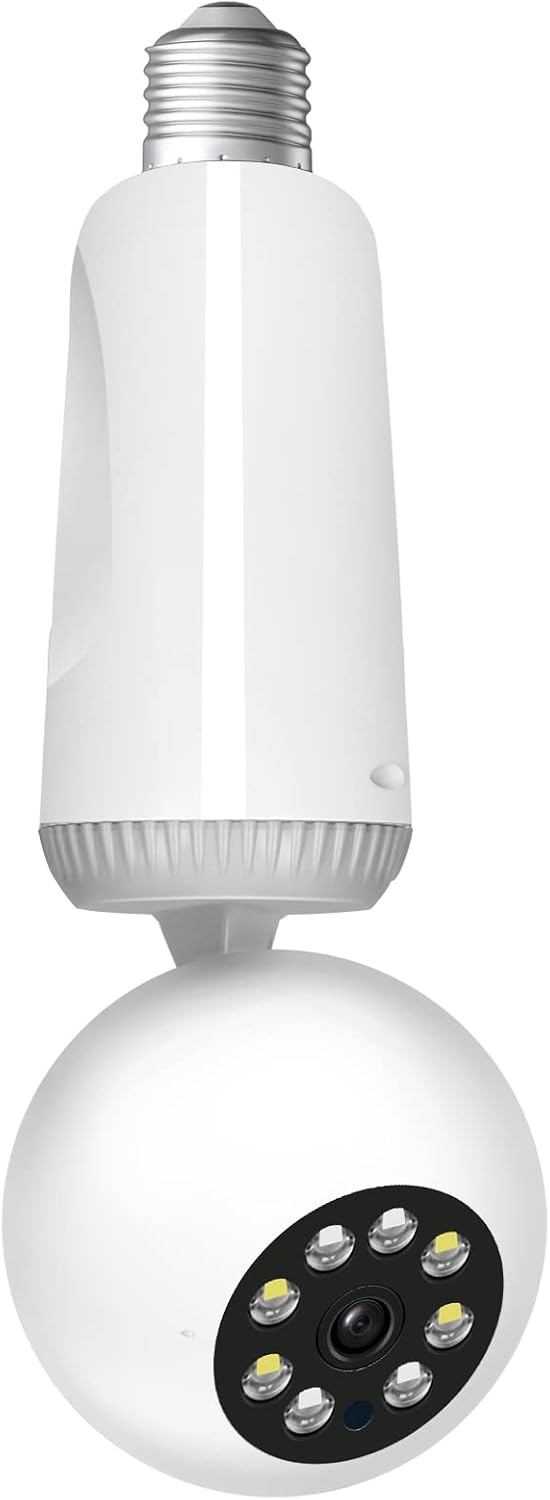 2MP 1080P Wireless PTZ Security Camera with E27 Bulb Connector V94738