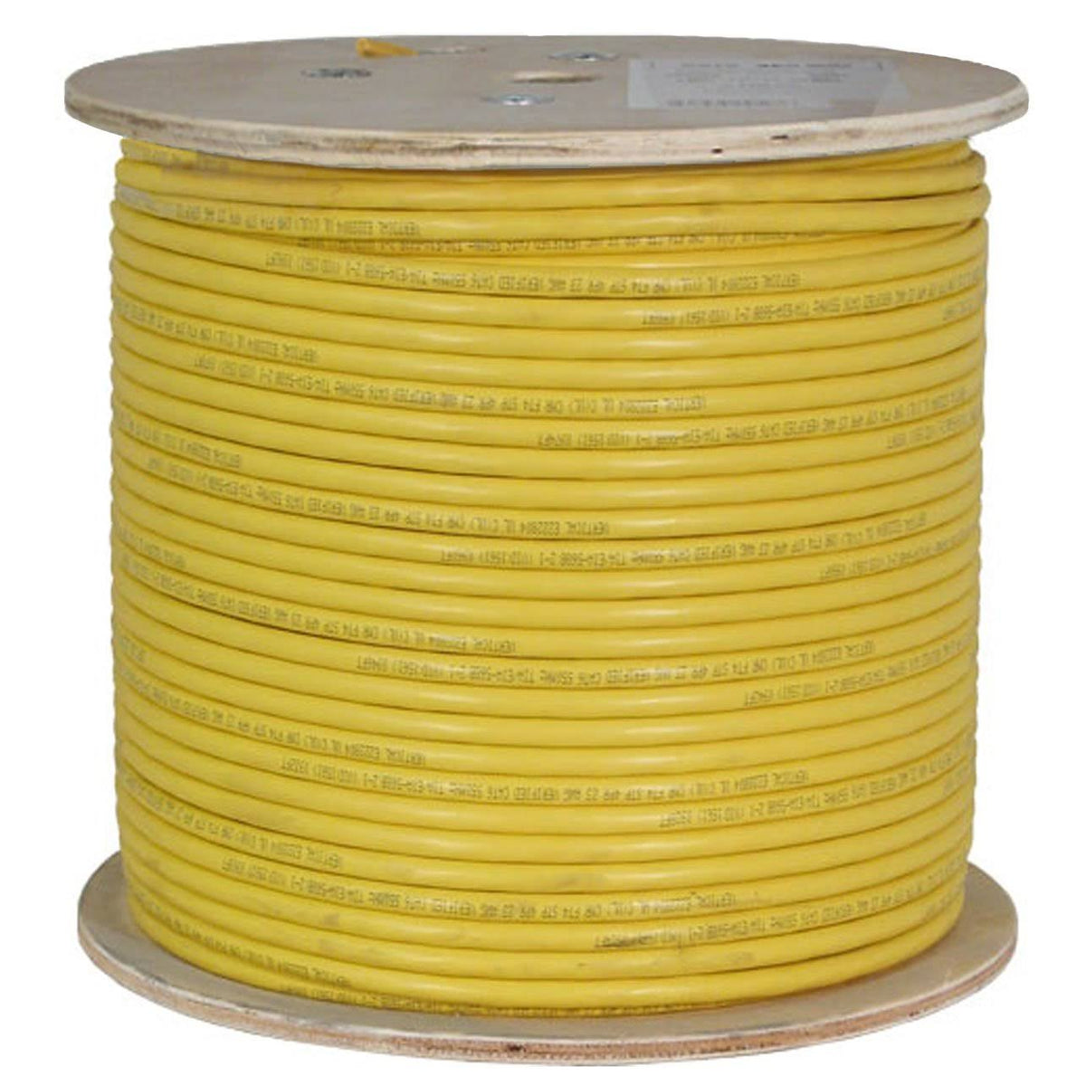 Cat6a UTP 23AWG Solid Bare Copper 1000ft Yellow Ethernet Cable N5787