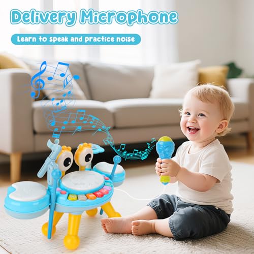 Drum Music Playset with Microphone T42197