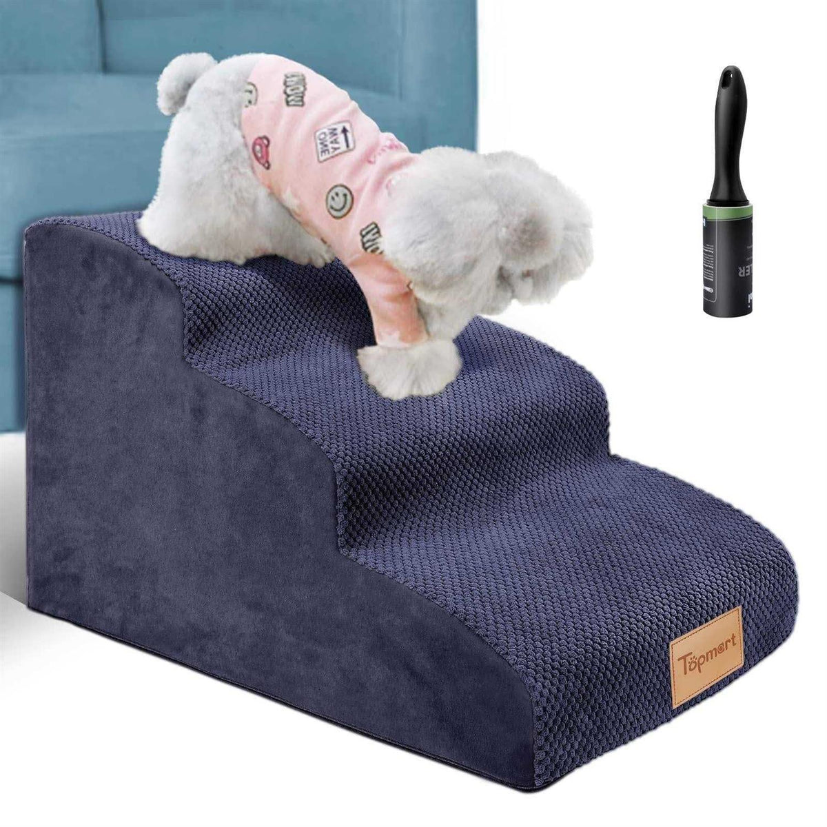 3 Tiers Non-Slip Foam Dog Steps Z552