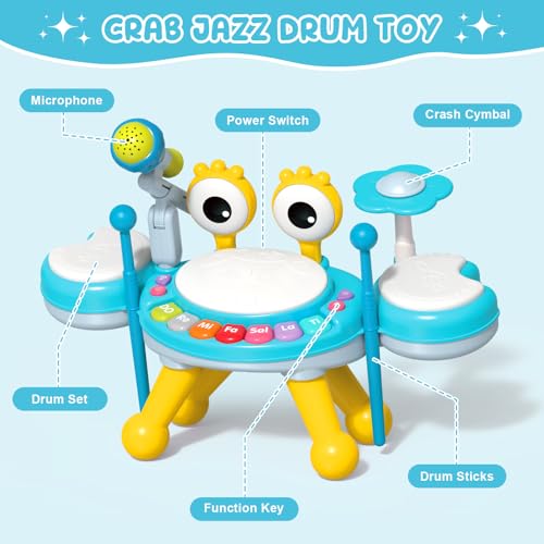 Drum Music Playset with Microphone T42197