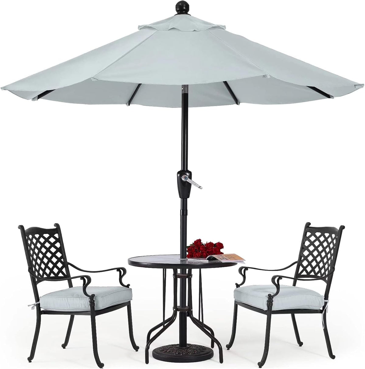 10' Patio Umbrella with Push Button Tilt O228871