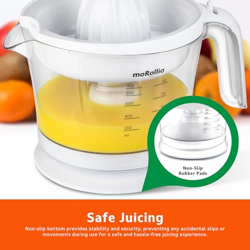 Electric Citrus Juicer with Adjustable Pulp Control, 32oz E299795