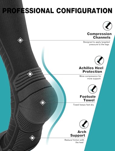 20-30 mmHg Graduated Compression Knee High Socks L467