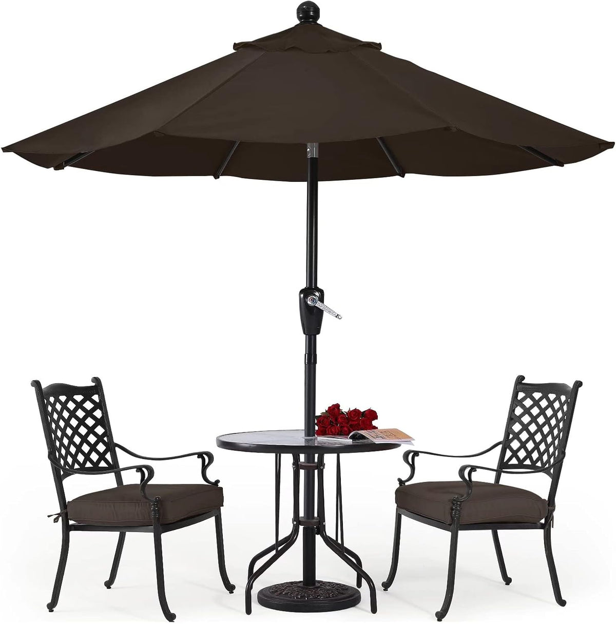 10' Patio Umbrella with Push Button Tilt O228871