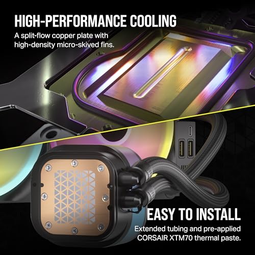 White 360mm Liquid CPU Cooler with LCD Screen X30867