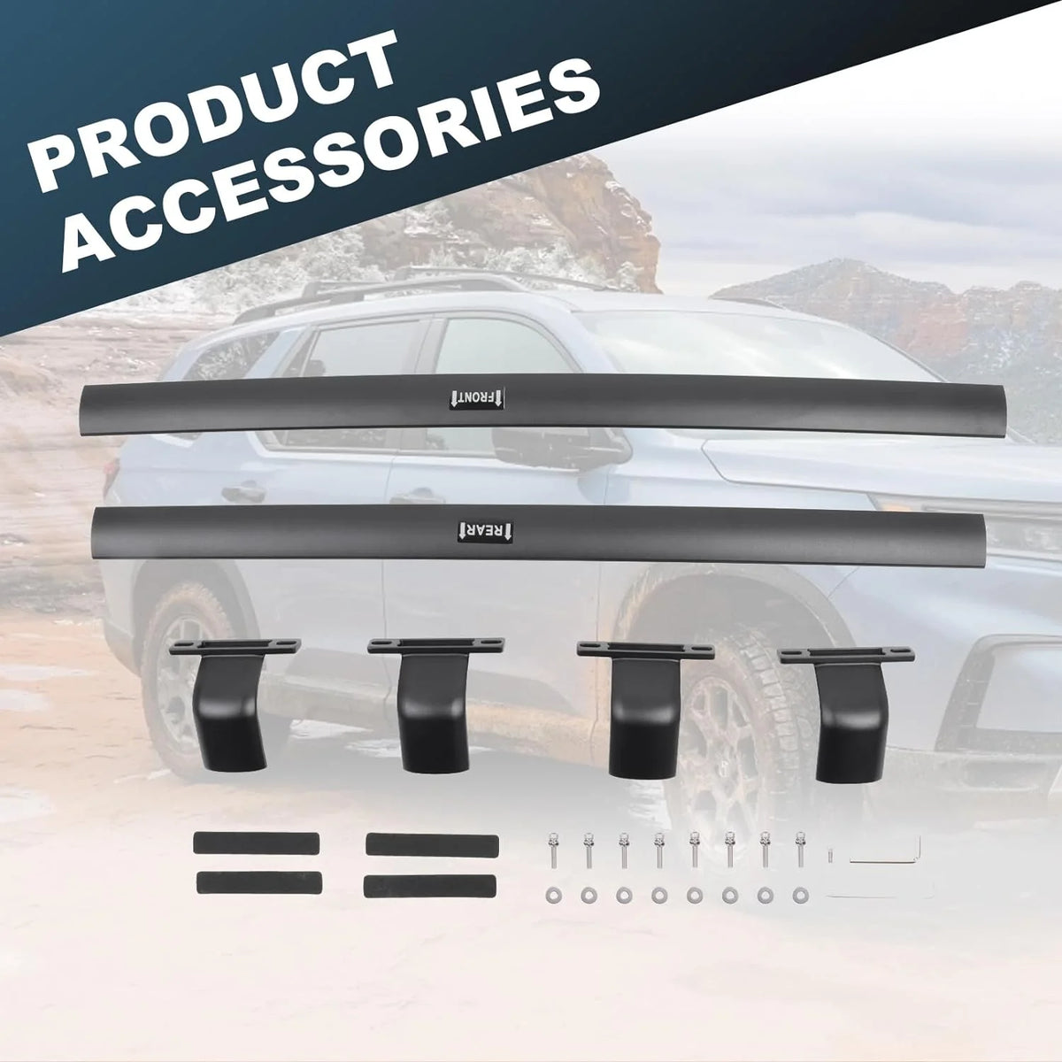 Black Roof Rack Cross Bars U186