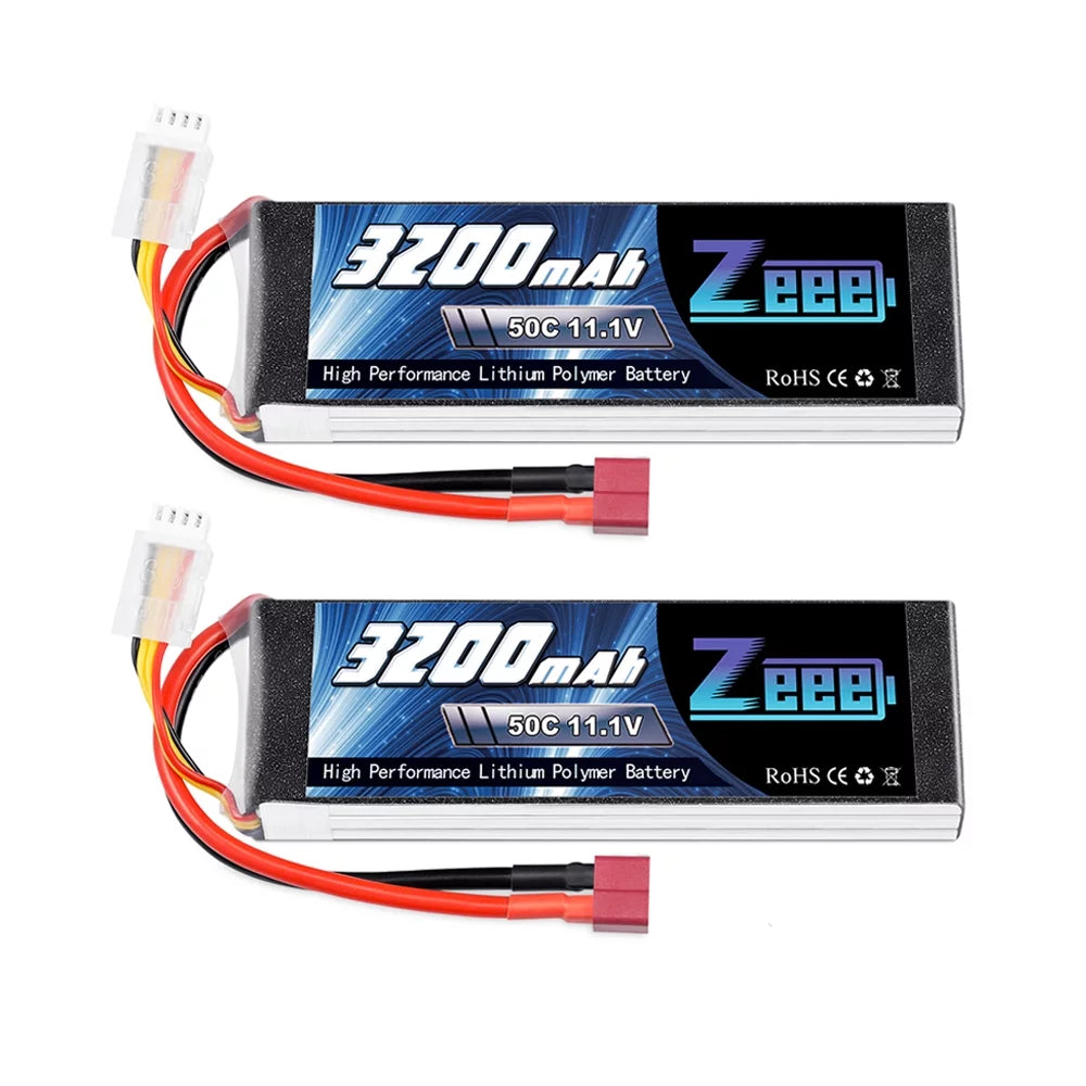 11.1V 50C 3200mAh 3S Lipo Battery 2 Pack M26361