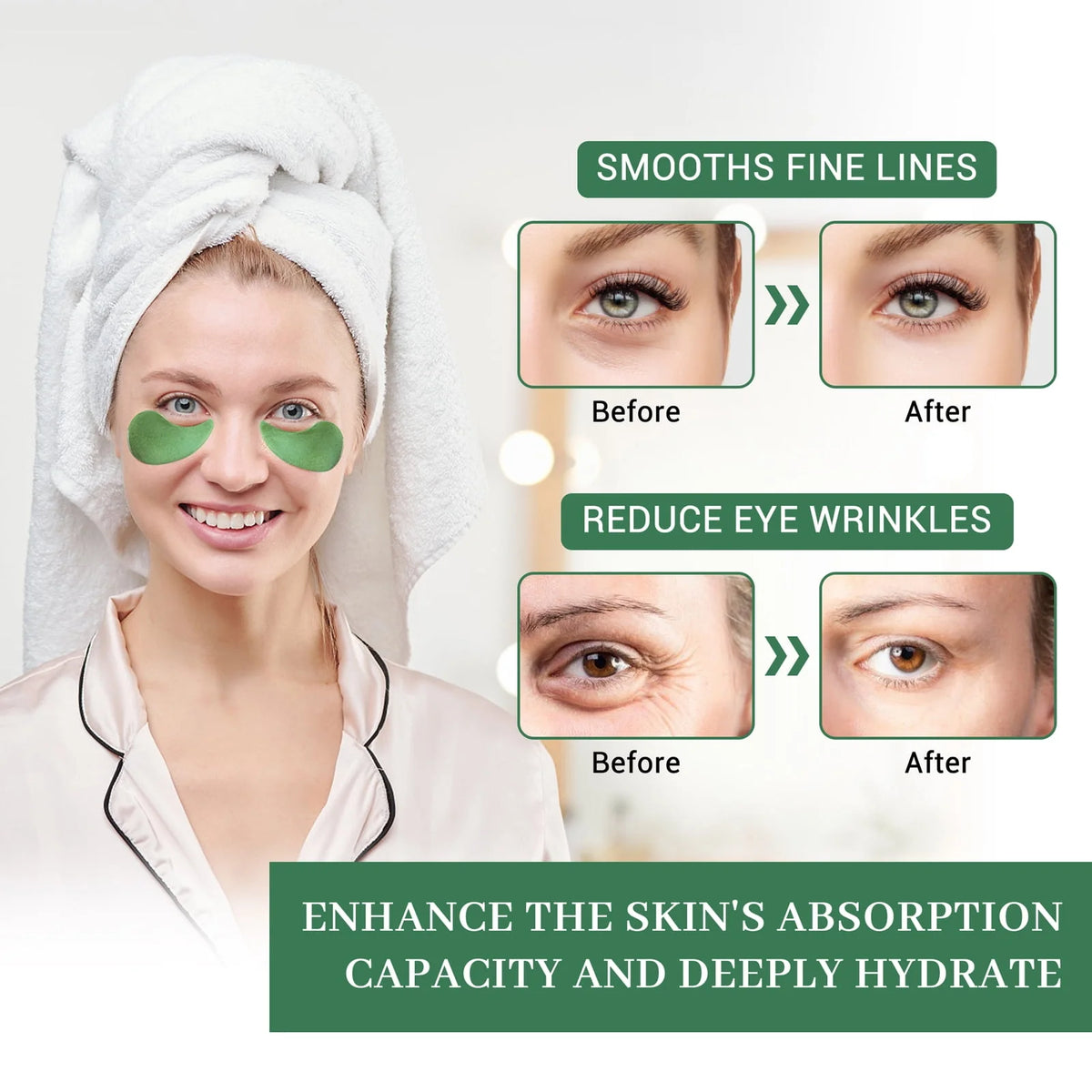 Seaweed Gel Under Eye Mask 30 Pairs N7942