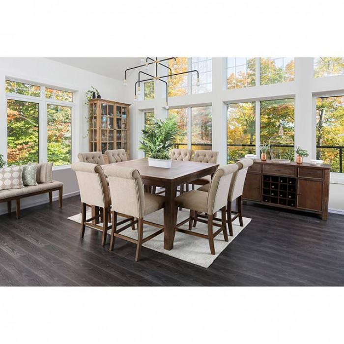 Rustic Oak Counter Ht. Table V439