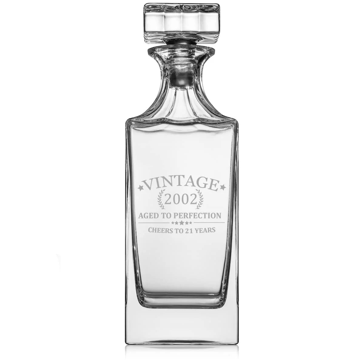 30 oz Glass Whiskey Decanter with Glass Stopper X1579
