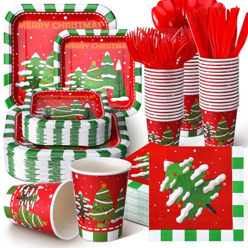 350 Pcs Disposable Paper Plates and Napkins Set Z5756